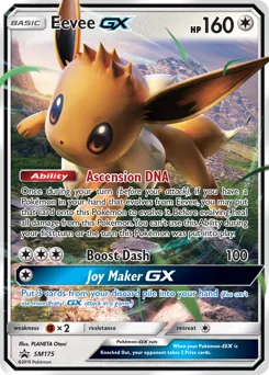 SM Black Star Promos Eevee GX Pokémon card